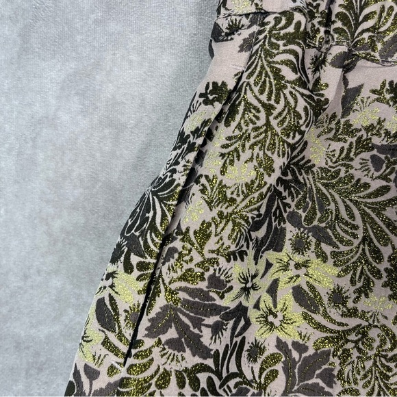 Free People Shine Like A Shorty Jacquard Brocade Shorts In Gold Size XS - Picture 5 of 7